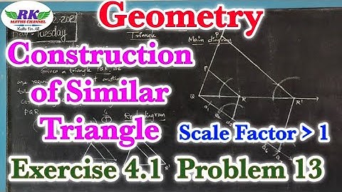 TN 10th Maths|Geometry|Construction of Similar Triangles|Exercise 4.1|Problem 13|In tamil