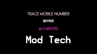 Track Phone Number within 2 Minutes | Using Kali Linux | Mod Tech