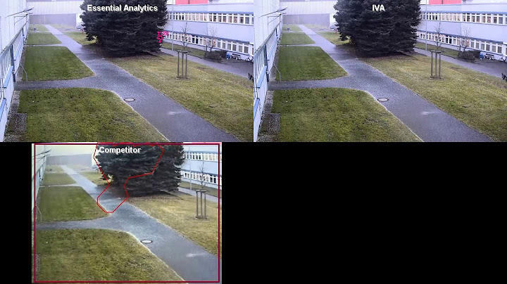 Bosch valvontakameran liiketunnistus verrattuna kilpailijaan