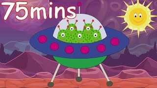 Five Little Men In A Flying Saucer! And lots more Nursery Rhymes! 75 minutes!