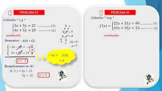 ALGEBRA TEMA 17 SISTEMA DE ECUACIONES LINEALES NIVEL 01 (3-8)(4-8)