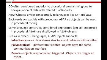 ABAP Objects 3/28/2018