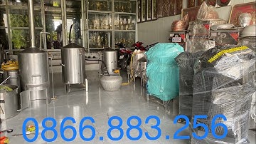 Nồi Hơi Sục Nấu Đậu hũ bằng Điện hoặc bằng Củi hiện đại nhanh như điện