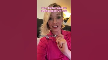 How I Built My Email List Landing Pages FOR FREE #shorts