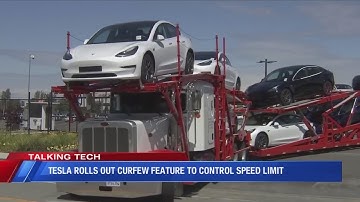 Tesla rolls out curfew feature to control speed limit
