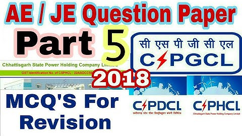 CSPHCL AE JE 2018 Question & Answer Part 5