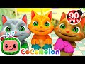 Three Little Kittens | Cocomelon | 🔤 Moonbug Subtitles 🔤 | Learning Videos