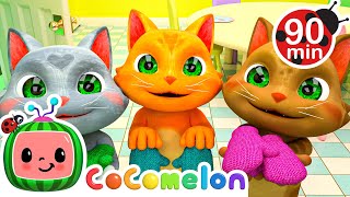 Three Little Kittens | Cocomelon | 🔤 Moonbug Subtitles 🔤 | Learning Videos