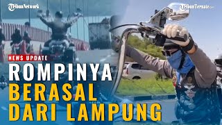 VIRAL! Rombongan Pemotor Harley Konvoi di Jalur Khusus Mobil, HDCI: Rompinya Berasal dari Lampung