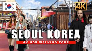 Seoul, Korea Summer Walking Tour around Seongsudong Hip Streets | Korea Tour 4K HDR