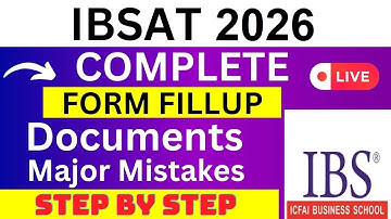 IBSAT 2026 Application Form - IBSAT Registration 2026| How To Fill IBSAT 2026 Application Form