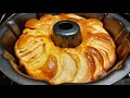 Italienischer Apfelkuchen. Kuchen in 10 Minuten. Saftiger Apfelkuchen. Einfach und lecker!