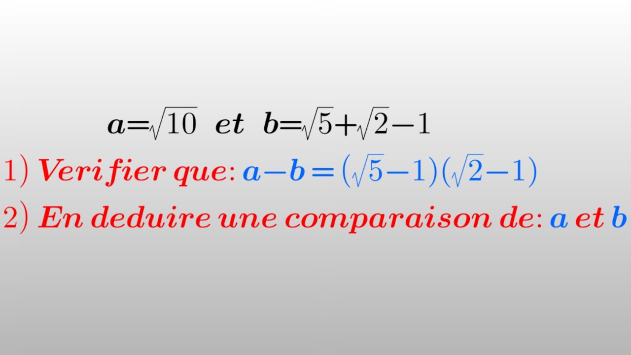 La Comparaison Math La comparaison, exercice. - YouTube