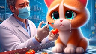 😭CUTE CAT IS AFRAID OF AN INJECTION💉😮#cat #funny #cute #sad #kitten #cats #giant
