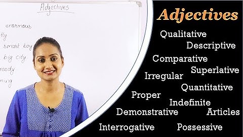 All about Adjectives #indepthcourse