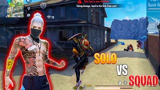 أول جيم بلاي سولو اسكواد بعد غياب 7 شهور🔥Solo vs Squad 12 kill headshot Free Fire🪐