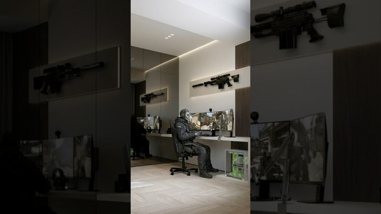 We’re proud to present the custom bedroom and game room design we created for our gamer client 🎮