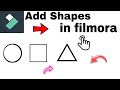 WONDERSHARE FILMORA | How to add arrow shapes in FILMORA | arrow | shapes |