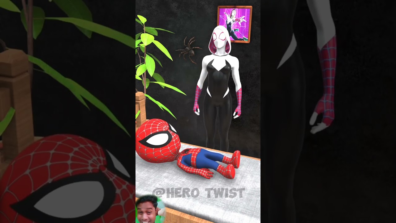 Spider-Man child hulk cartoon video 