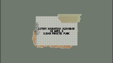 Ujian Praktik PJOK || Latihan Push Up, Sit Up dan Back Up