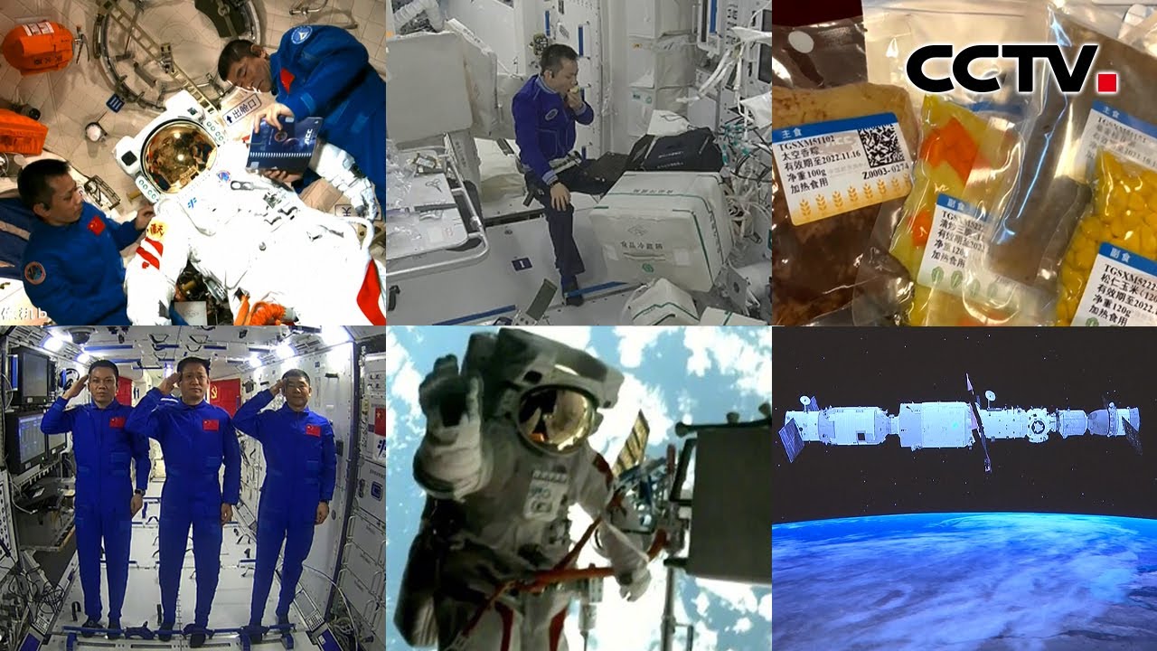 吃蘋果，拆快遞，神十二航天員第一周太空生活VLOG來啦！