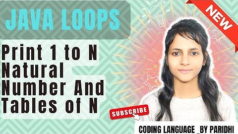Loops Introduction in Java | Print 1 to n natural numbers | Table of N | #javaloops #loop #java