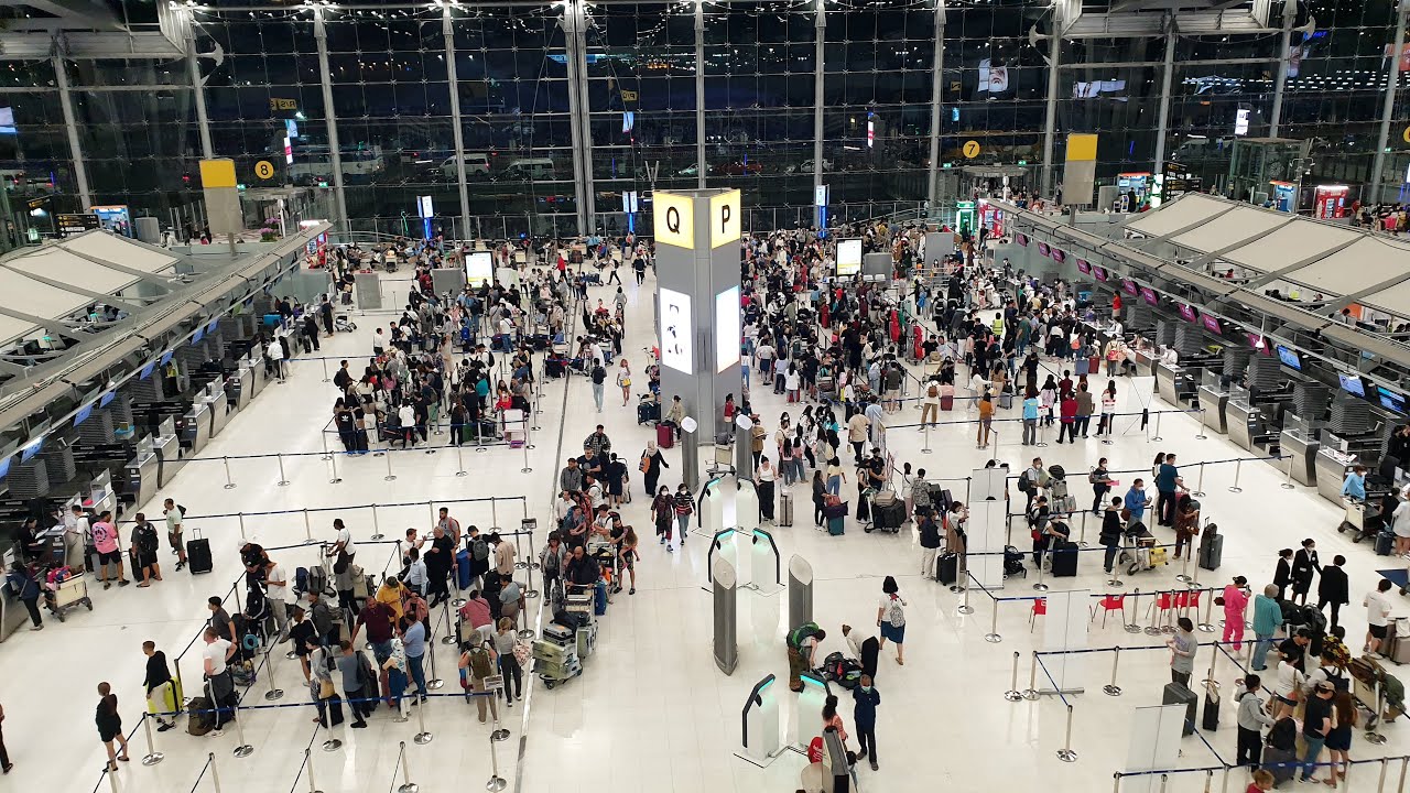 Suvarnabhumi Airport: observation deck - Bangkok, Thailand (2023) (4K)  Bangkok Airport - YouTube