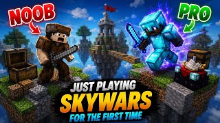 PVP Noob plays Skywars for the first time! *Fail*