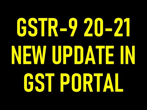 NEW UPDATE IN GST PORTAL FOR GST ANNUAL RETURN FOR FY 20-21|TABLE 8A ENABLED IN GSTR9
