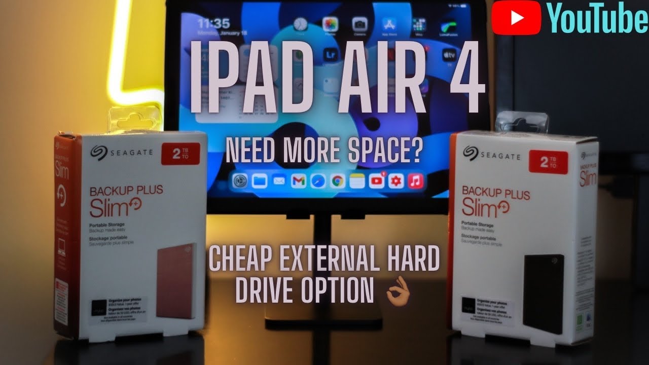 External Storage Option For iPad Air 4 and iPad Pro + 2TB Seagate