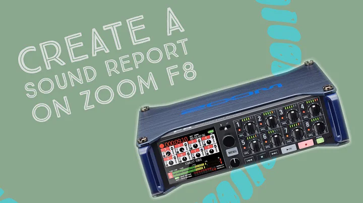 How to create a sound report on the Zoom F8