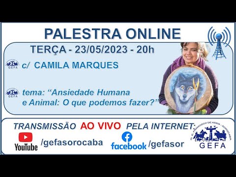 Assista: Palestra Online - c/ CAMILA MARQUES (23/05/2023)