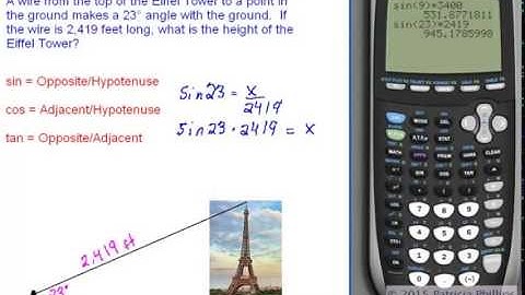 Trigonometry: Solving Right Triangle Word Problems 2