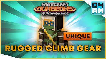 RUGGED CLIMBING GEAR Full Guide + Gameplay & Where To Get It in Minecraft Dungeons Howling Peaks DLC