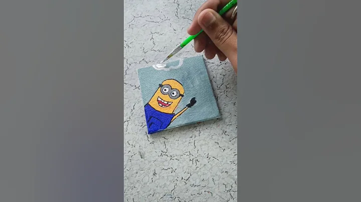 I Tried The Viral Minion Painting Trend#trending #art #shorts