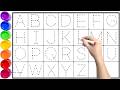 How to write ABC in four line notebook Capital Letter A to Z #abcd #alphabet #phonicsong
