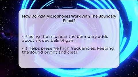 How Do PZM Microphones Work With The Boundary Effect? - Music Producer Mastery
