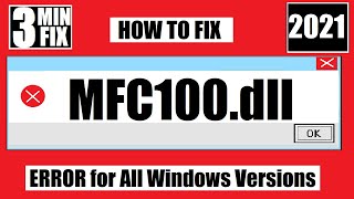 ✅ How To Fix MFC100.dll Missing ❌ Not Found Error 💻 Windows 10\11\7 💻 32 bit/64 bit 🅽🅴🆆