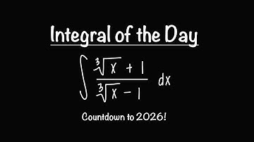 Integral of the Day | 12.23.25 | Countdown to 2026 – Integral 9 | Math with Professor V