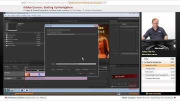 "Adobe Encore: Setting Up Navigation" | Adobe Premiere Pro CS6 with Educator.com