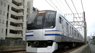 JR横須賀線E217系Y-116編成+Y-12編成普通大船行き 新川崎－鶴見にて