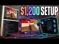 $1,200 FULL Streaming Setup (PC, Monitors, Mic, Webcam & MORE)