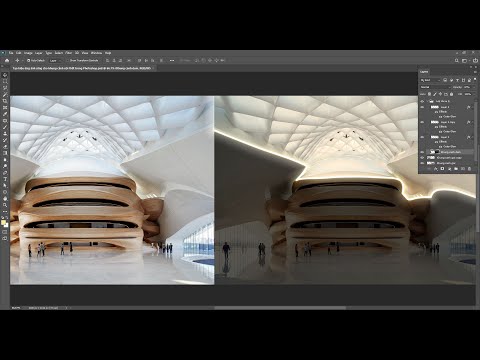 Tạo hiệu ứng ánh sáng cho khung cảnh nội thất trong photoshop