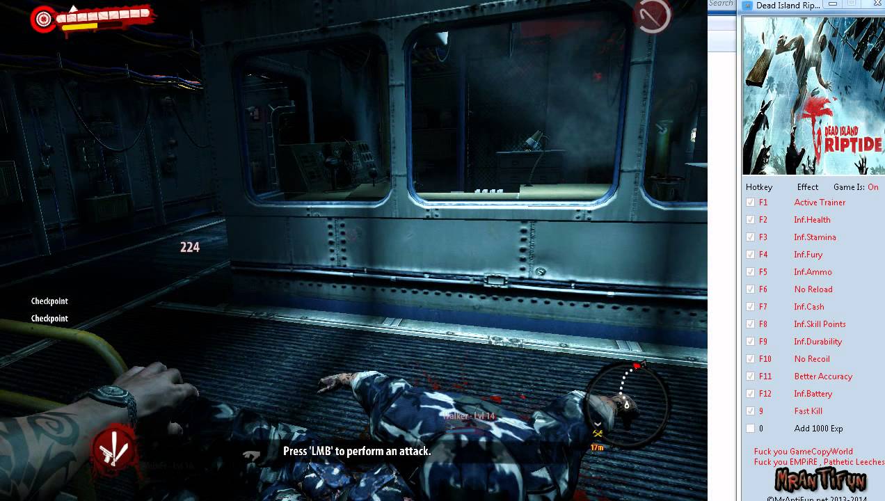 Dead Island Riptide V1.4.1.1.13 Trainer +13 - YouTube