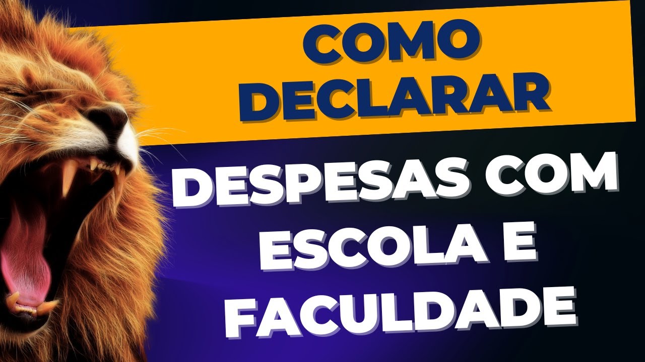 Como declarar despesas com instrução, escola, faculdade no imposto de ...