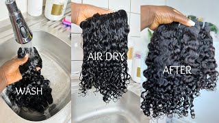 HOW TO PROPERLY WASH CURLY HAIR BUNDLES AT HOME LIKE A PRO | Omoni Got Curls