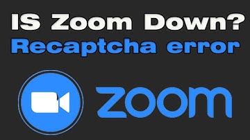 Is zoom down an error with recaptcha occured  please try again
