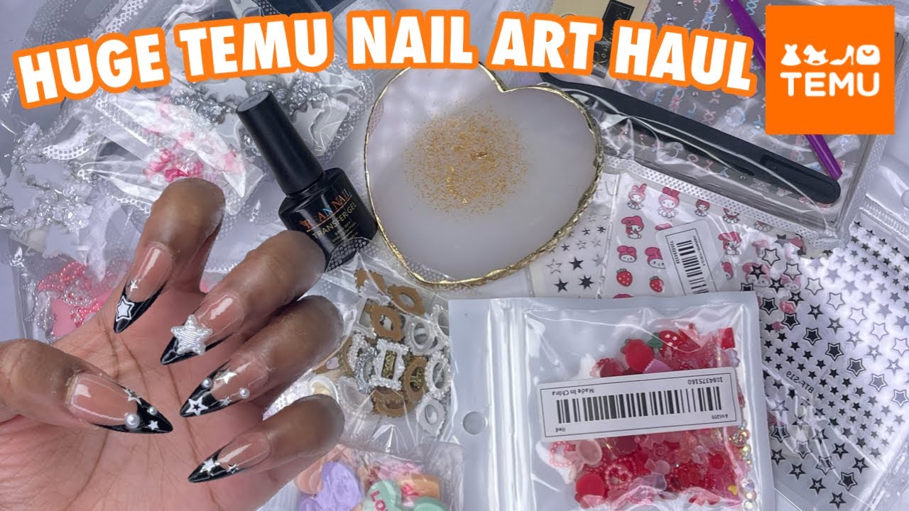 My FIRST Temu Haul, Recreating $300 Nails for CHEAP