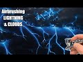 Learn how to airbrush lightning  clouds