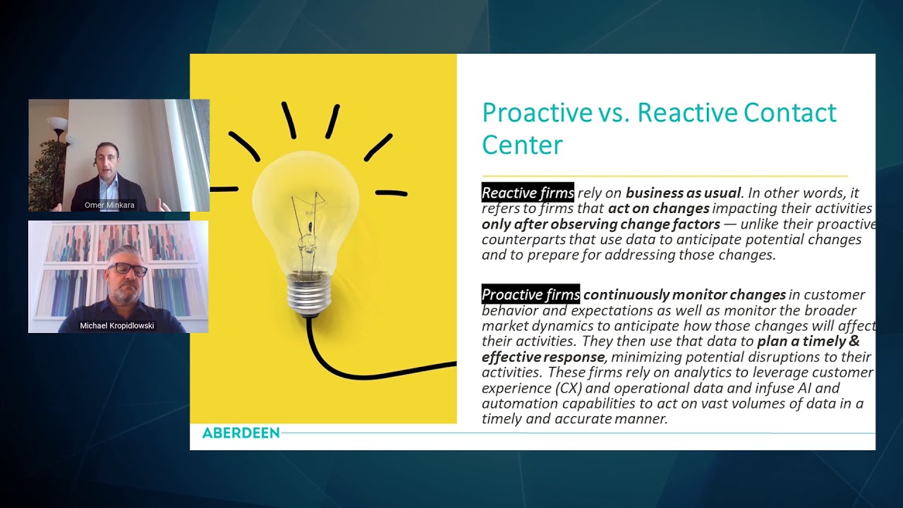 Proactive vs. Reactive Contact Centers - YouTube
